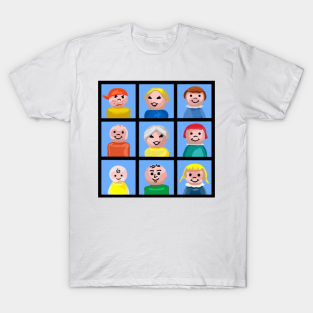 Fisher Price Little People T-Shirt - Little Round People Family by Slightly Unhinged